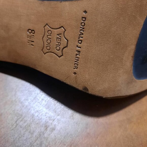 Donald J. Pliner Women's Brianna Suede Mule in Blk Sz 8.5 MSRP $228 - Picture 5 of 7